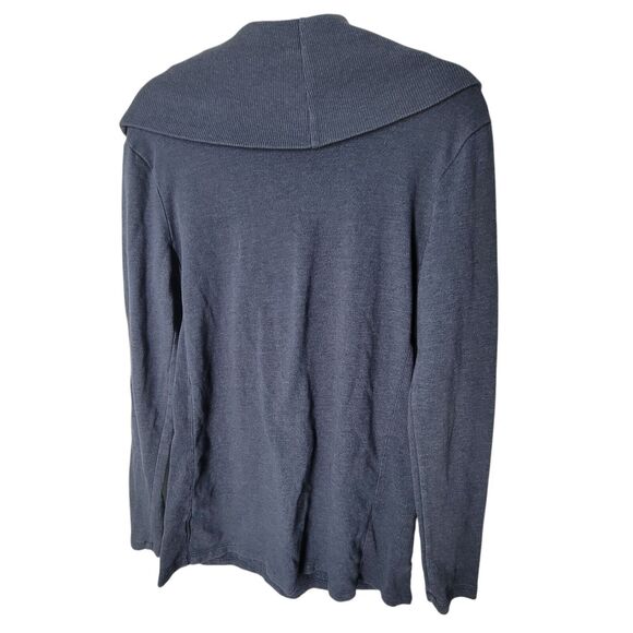 Converse One Star Womens Sz L Blue Solid Long Sleeve Cowl Neck Sweater - Picture 11 of 11